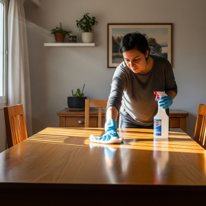 BIEN LIMPIO: Limpieza y desinfección del comedor