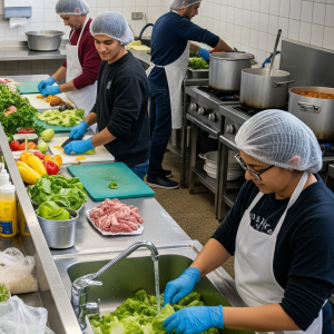 Manipulación de los alimentos en comedores